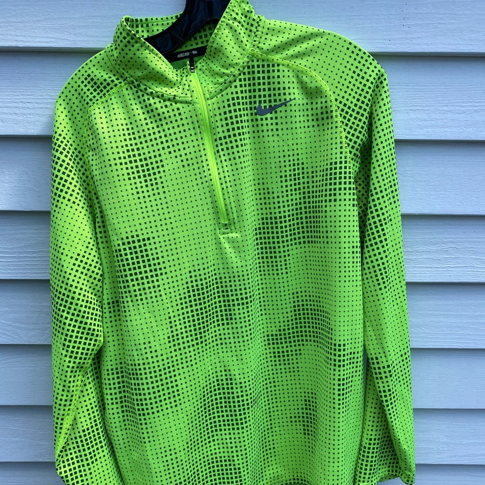 Nike Green Running Quarter ZIP